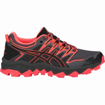 Női Asics Gel-Fujitrabuco 7 Terepfutó Cipő AS2954683 Fekete/Korall